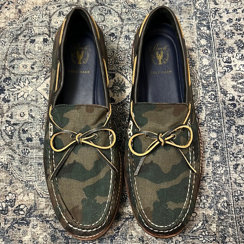 Cole Haan Men’s Pinch Marine Classic Rugged Camp Camo Loafers 11.5 NWOT